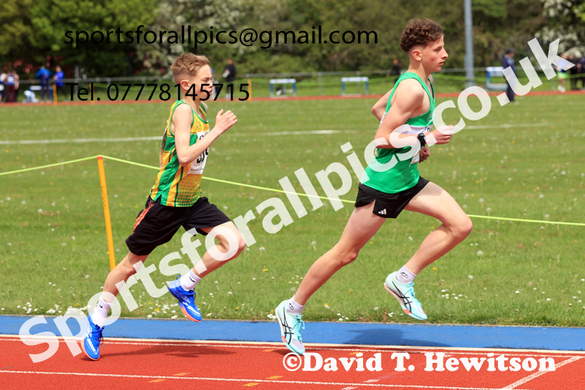 3000 metres, 2026 North Eastern Track and Field Champs, Shildon, County Durham. Photo: David T. Hewitson/Sports for All Pics